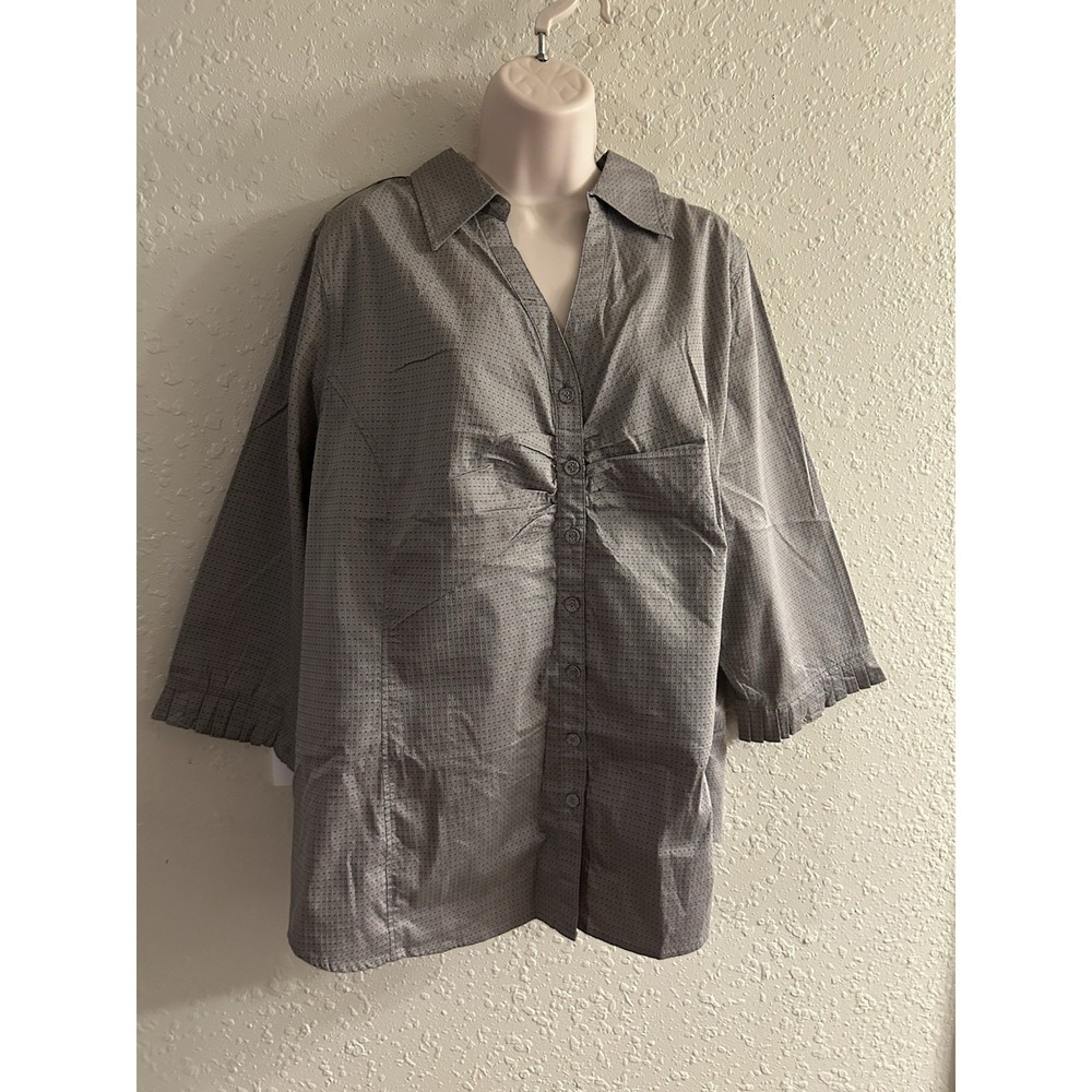 New Sz 22/24 Avenue Metallic Top W/ Stacked Bottom Sleeves #296*15